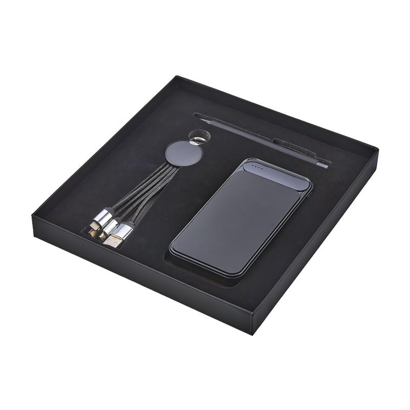 KP02117-0138 Hediyelik Set - Powerbank - Çoklu Kablo - Kalem Seti